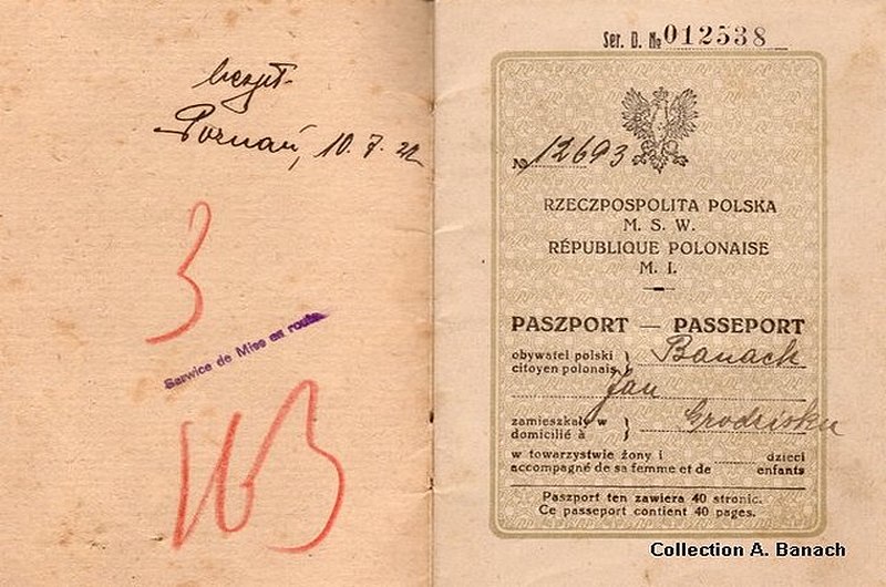 Passeport daté et signé