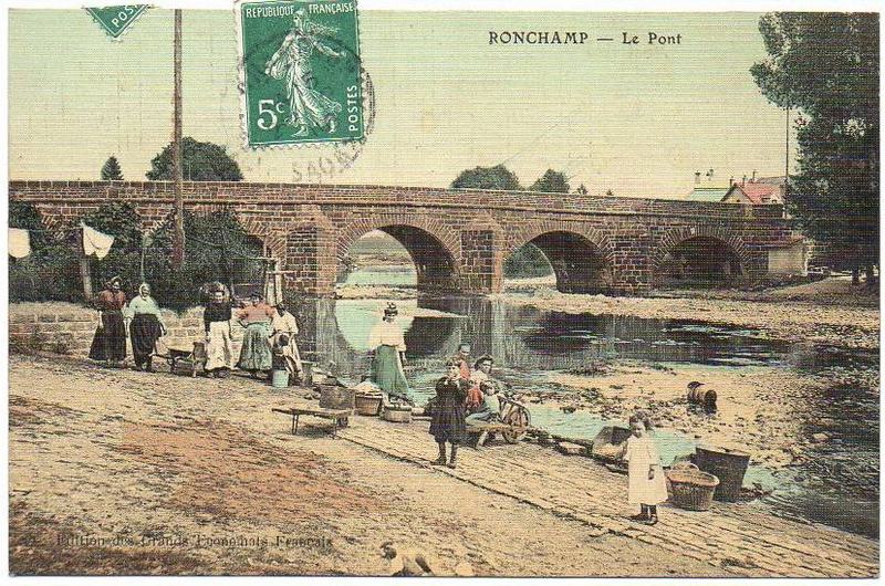 Le pont et lavandières