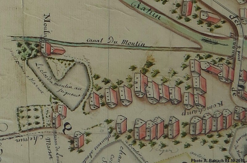 Plan de Ronchamp en 1782