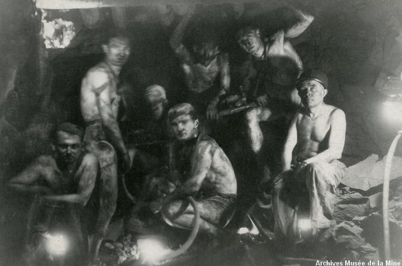 Mineurs au puits Arthur