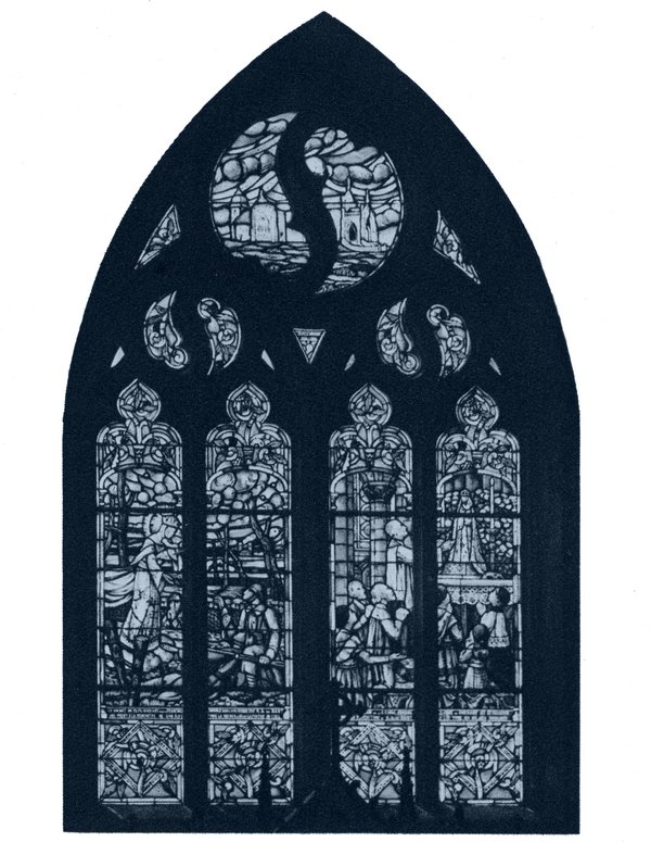 Le grand vitrail sud du transept