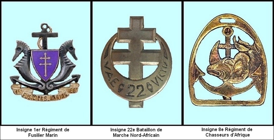 Insignes unités combattantes