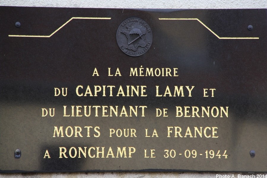 Plaque à Pomoy