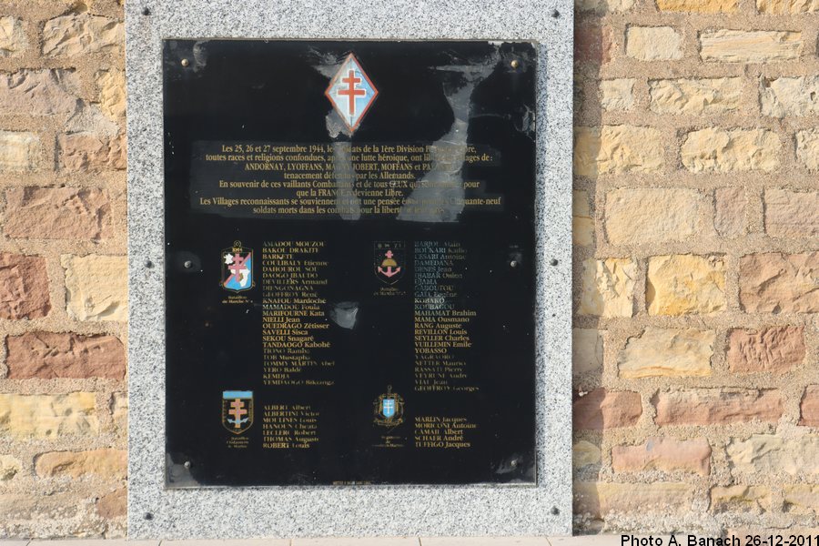 Plaque commémorative