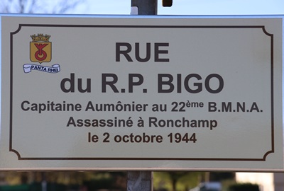 Plaque de rue 2025