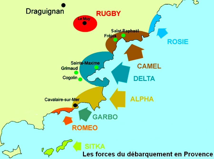 Les forces du débarquement