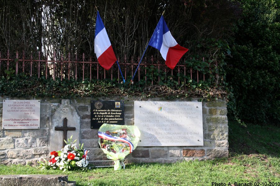Les gerbes déposées
