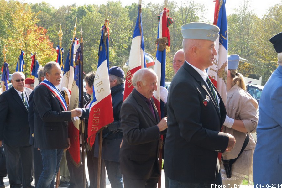 Remerciements des porte drapeaux