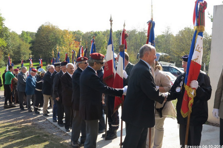 Remerciements des porte drapeaux