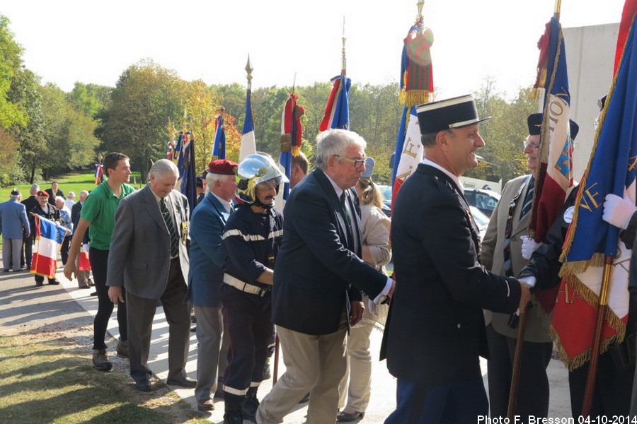 Remerciements des porte drapeaux