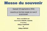 messe du souvenir