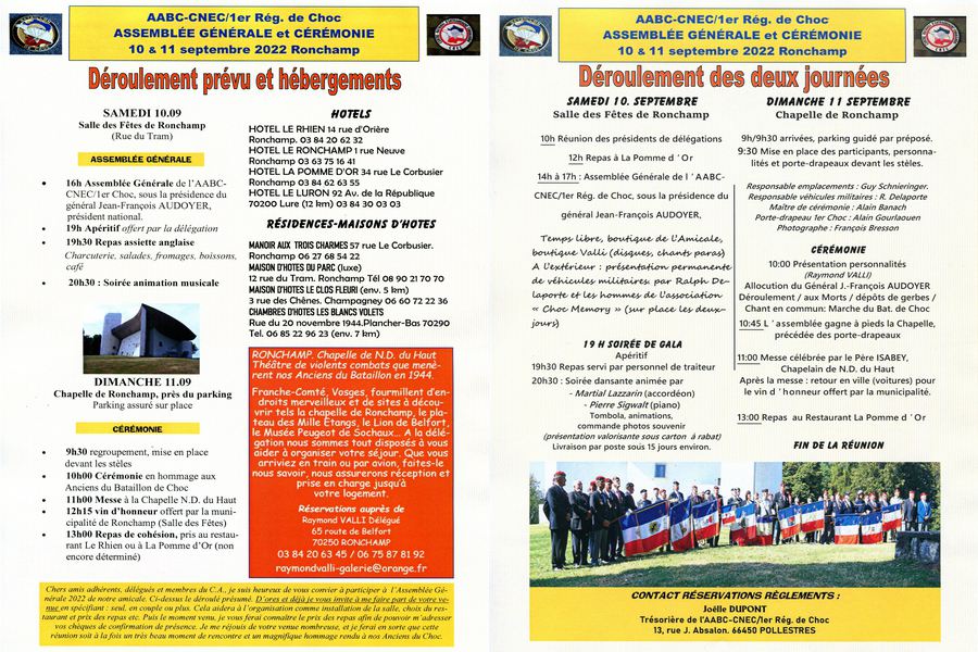 Programme des 2 jours
