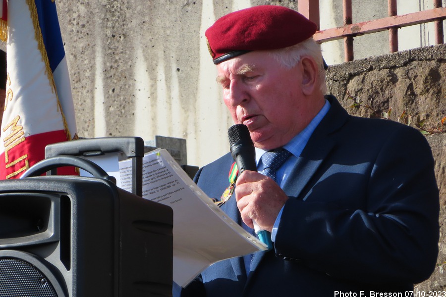 Allocution maitre cérémonie